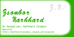 zsombor marhhard business card